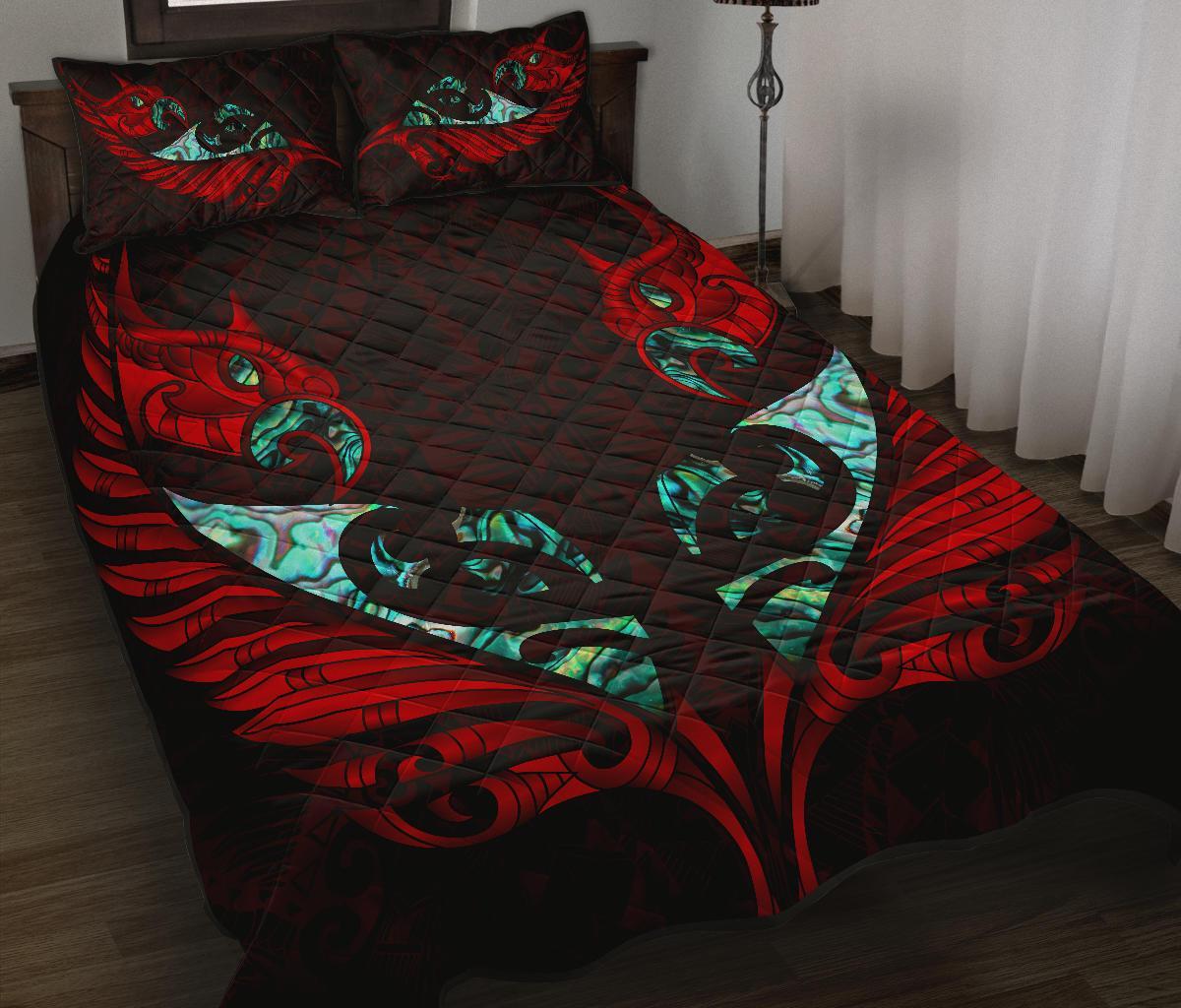 new-zealand-quilt-bed-set-manaia-paua-fern-wing-red