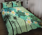 turtle-plumeria-quilt-bed-set