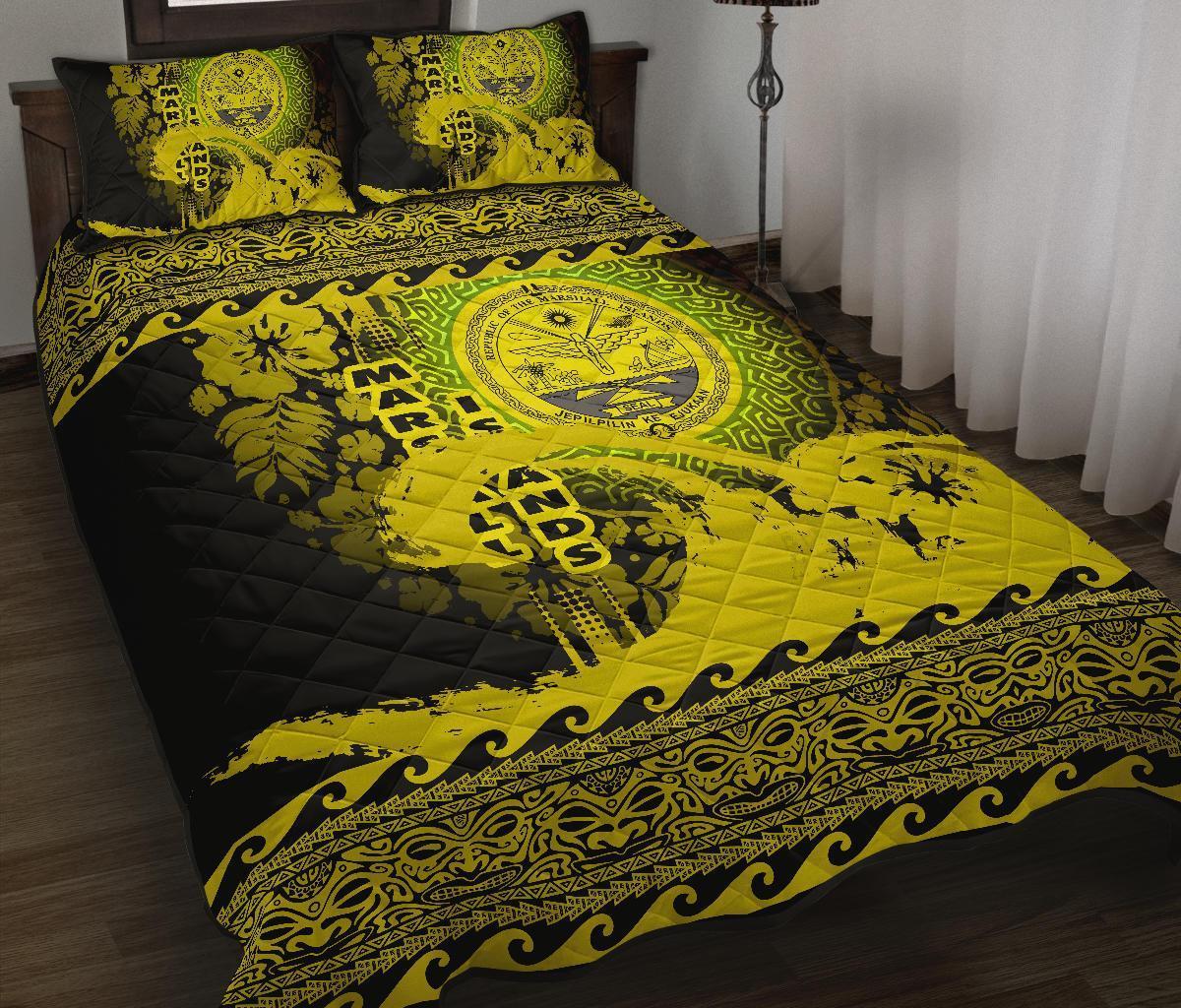 marshall-island-quilt-bed-sets-wave-yellow