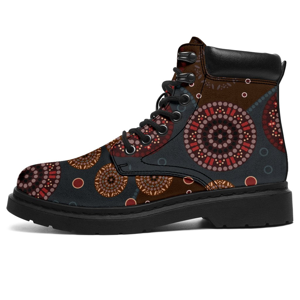 aboriginal-boots-circle-dot-painting-all-season-ver02a