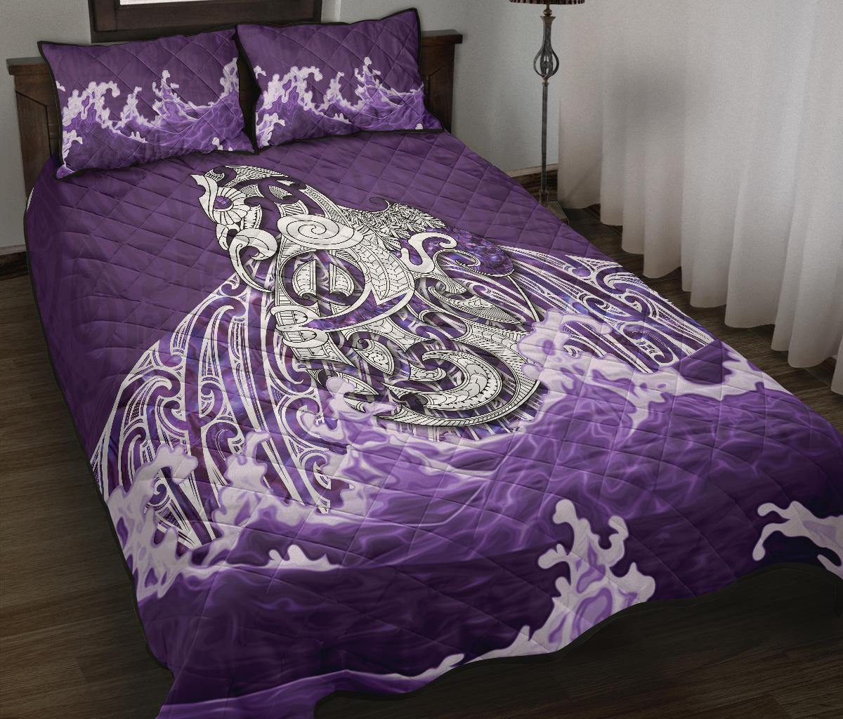 maori-manaia-the-purple-sea-quilt-bed-set