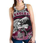 (Custom Personalised) Sea Eagles Women's Racerback Tank Aboriginal style - Vibe Hoodie