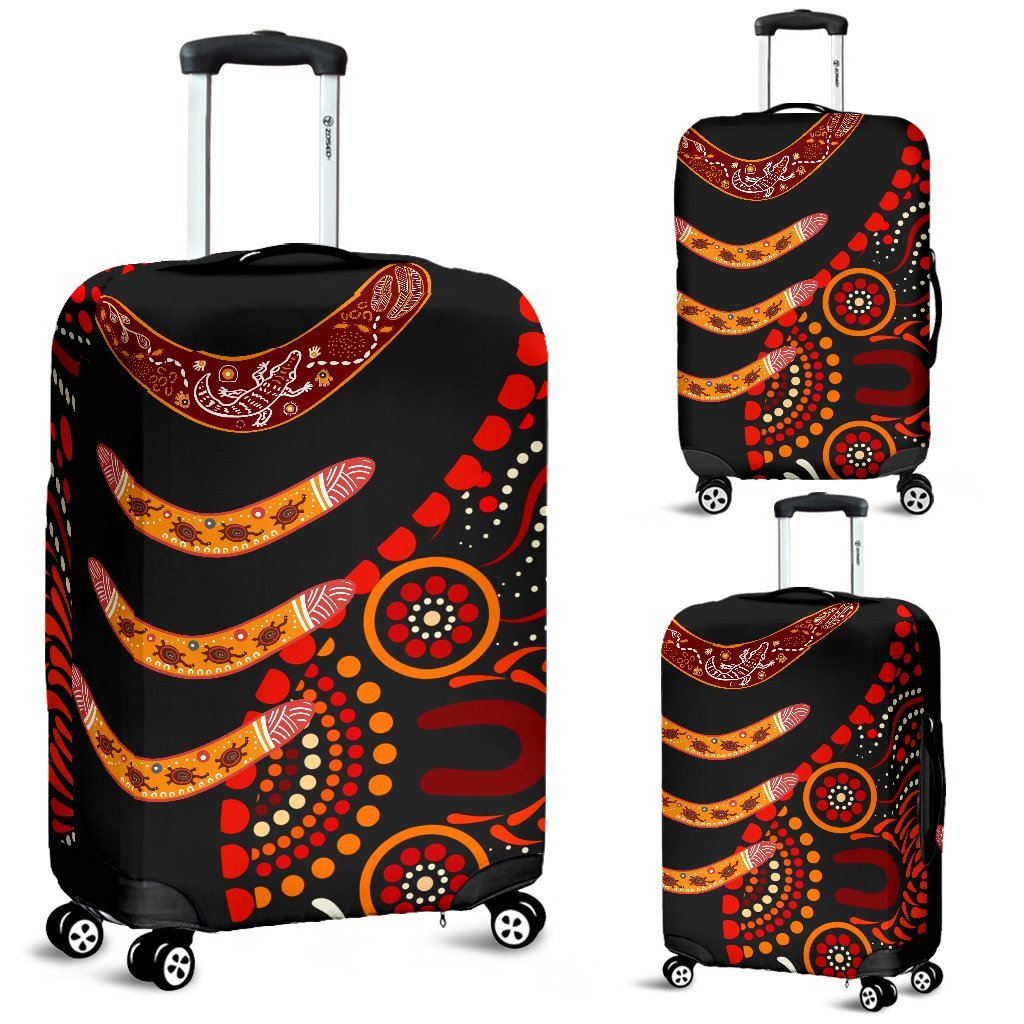 aboriginal-luggage-covers-aboriginal-boomerangs-with-dot-painting-pattern
