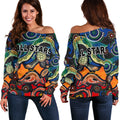 Indigenous Women Off Shoulder Sweater All Stars Pride Version - Vibe Hoodie