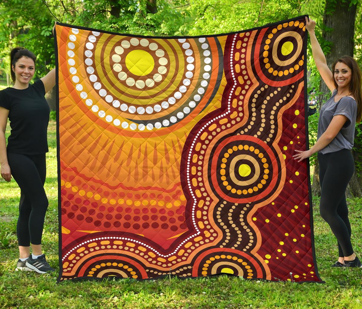 aboriginal-premium-quilt-sunrise-aboriginal-art
