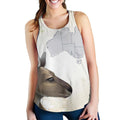 Racerback Tank - Kangaroo Top Tank Australia Map - Women - Vibe Hoodie