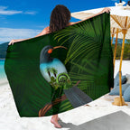 huia-bird-new-zealand-sarong