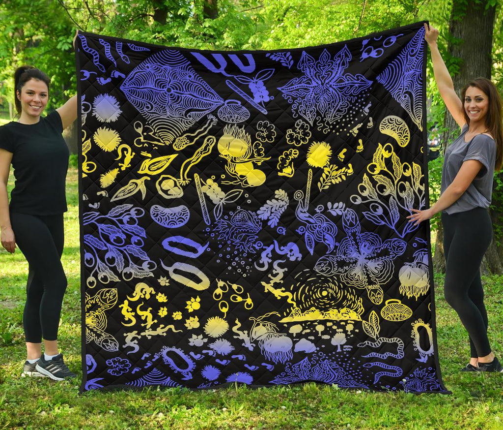 premium-quilt-australian-aboriginal-golden-wattle