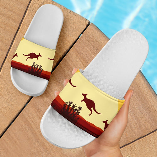 slide-sandals-kangaroo-sun-dot-painting-ver-01
