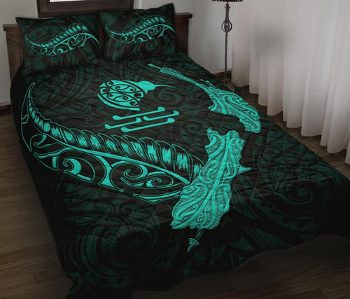 new-zealand-heart-quilt-bed-set-map-kiwi-mix-silver-fern-turquoise