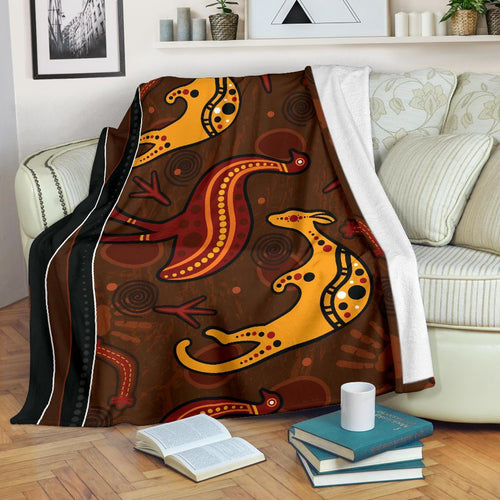 aboriginal-premium-blanket-indigenous-kangaroo-and-emu-brown-color