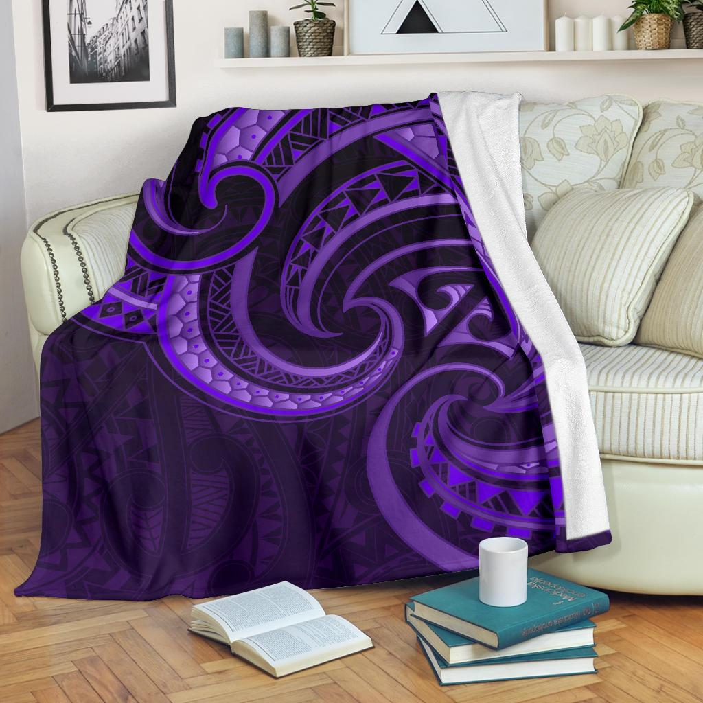 new-zealand-maori-mangopare-premium-blanket-polynesian-purple