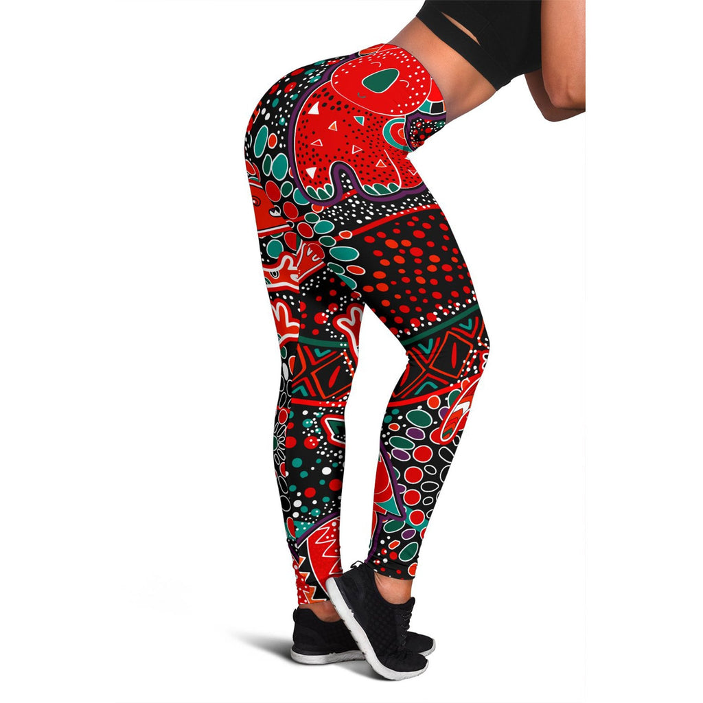 leggings-aboriginal-animal-dot-acrylic-paint