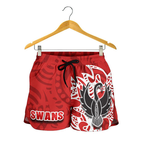 Sydney Women Shorts Simple Indigenous Swans - Vibe Hoodie