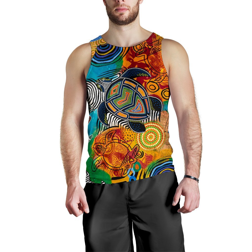 aboriginal-mens-tank-top-turtle-indigenous-art