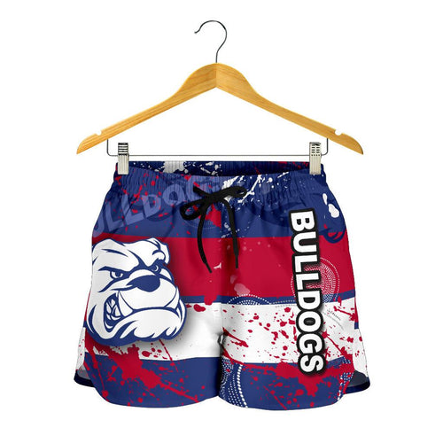Western Bulldogs All Over Print Women's Shorts - Vibe Hoodie