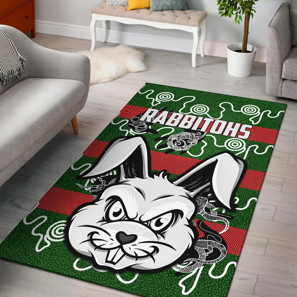 rabbitohs-indigenous-area-rug-rabbit-head