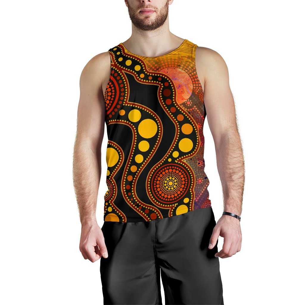 aboriginal-mens-tank-top-australia-indigenous-flag-circle-dot-painting-art-golden