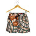 Aboriginal Shorts, Indigenous Dot Painting Short Women 07 - Vibe Hoodie