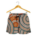 Aboriginal Shorts, Indigenous Dot Painting Short Women 07 - Vibe Hoodie