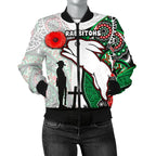 custom-personalised-rabbitohs-womens-bomber-jacket-indigenous-anzac-day