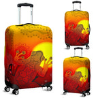 aboriginal-luggage-covers-indigenous-frog-red