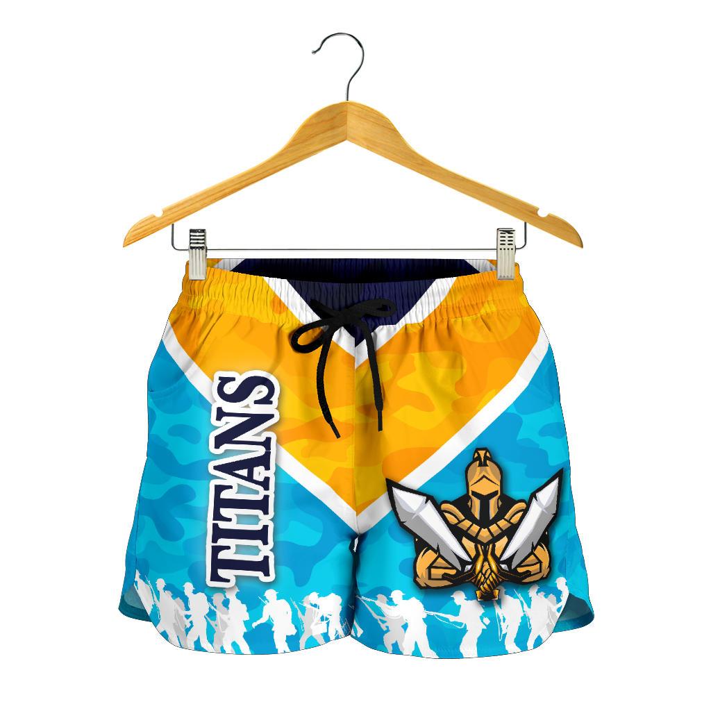 Gold Coast Women Shorts Titans Gladiator Anzac Vibes - Vibe Hoodie