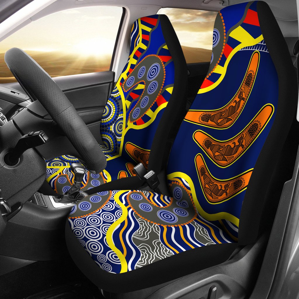aboriginal-car-seat-covers-australian-boomerang-dot-painting-art