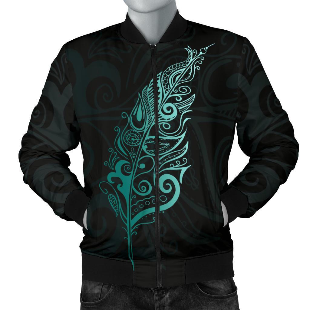 light-silver-fern-new-zealand-men-bomber-jacket-turquoise