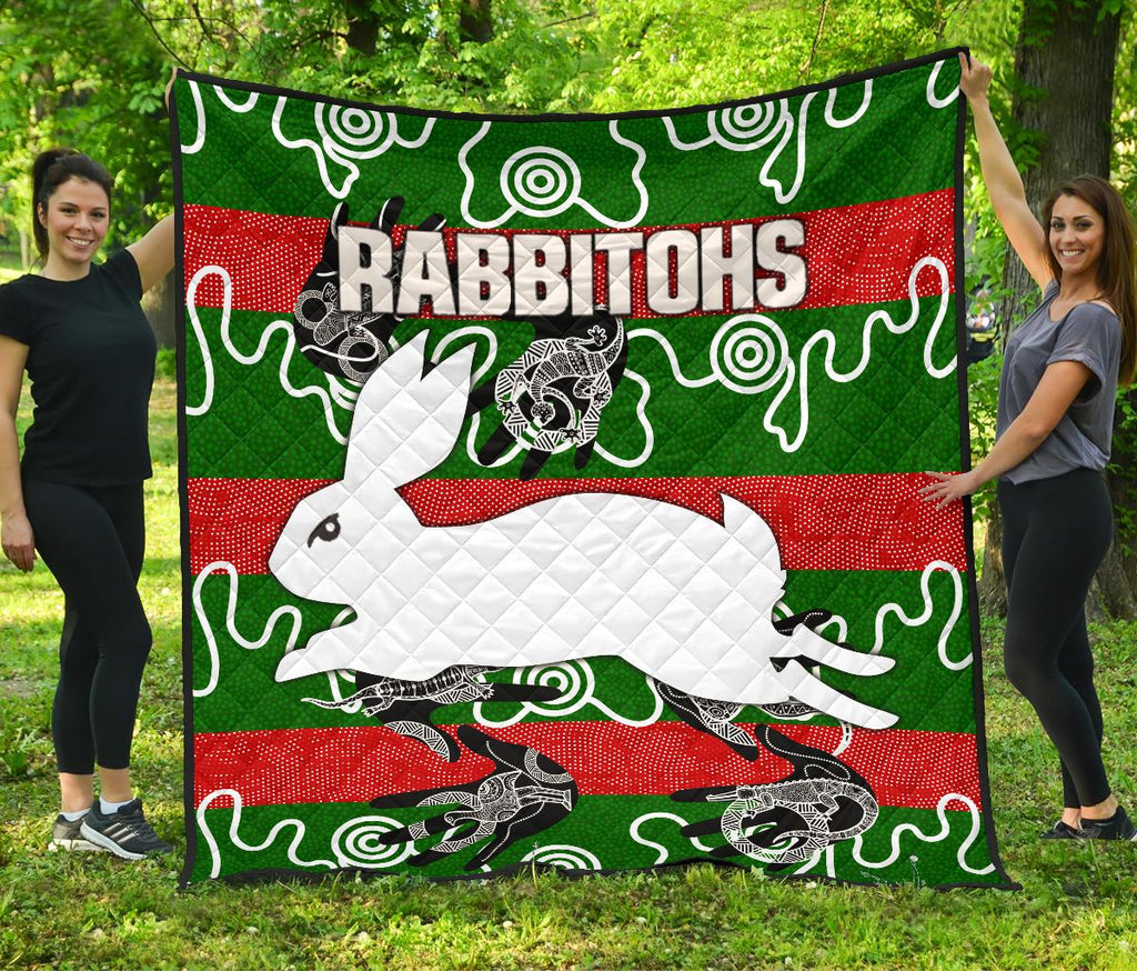 rabbitohs-premium-quilt-animals-aboriginal