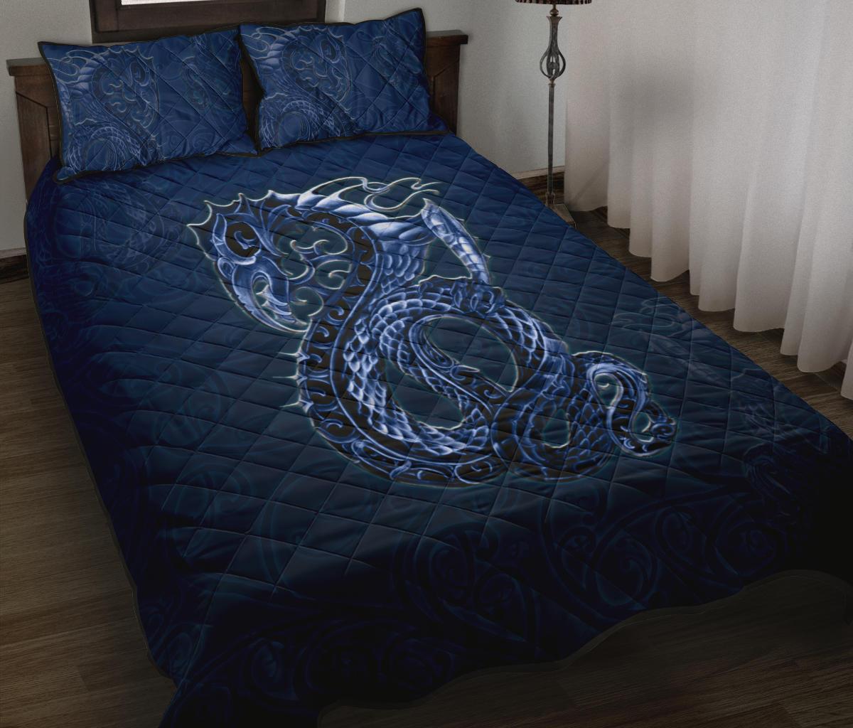 new-zealand-quilt-bed-set-maori-manaia-quilt-and-two-pillow-cases-blue
