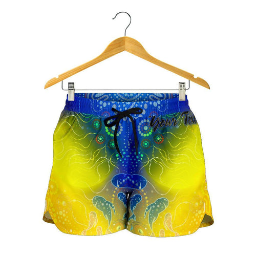 [Custom Text] Aboriginal Women's Shorts - Indigenous Fishing - Vibe Hoodie
