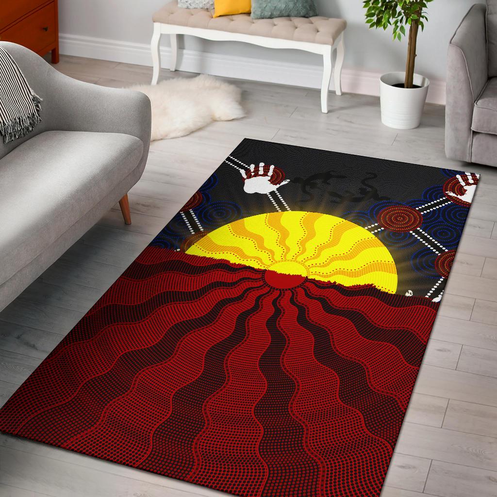 aboriginal-area-rug-aboriginal-lives-matter-flag-sun-dot-painting
