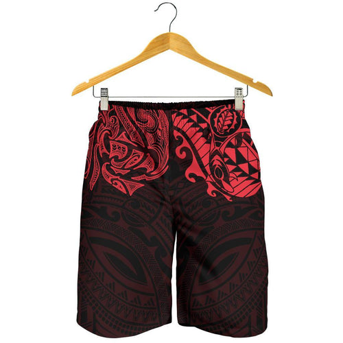 new-zealand-all-over-print-mens-shorts-maori-polynesian-tattoo-red