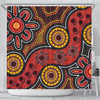 aboriginal-shower-curtain-indigenous-circle-dot-painting-style-1