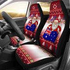 christmas-personalised-car-seat-covers-australia-santa-claus-hold-the-flag-red