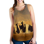 Racerback Tank - Kangaroo Top Tank Family Sunset Ver02 - Women - Vibe Hoodie