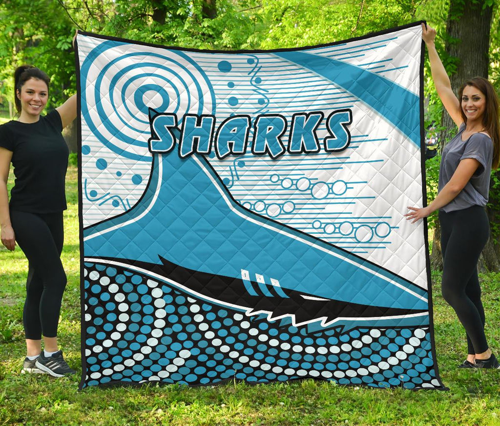sharks-premium-quilt-cronulla-indigenous-unique