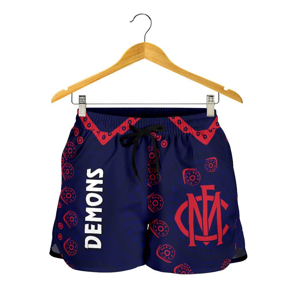 combo-racerback-tank-and-women-short-melbourne-demons-indigenous-football