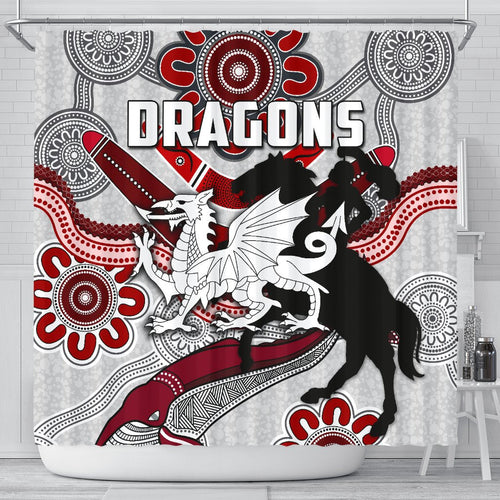 dragons-shower-curtain-st-george-indigenous-white