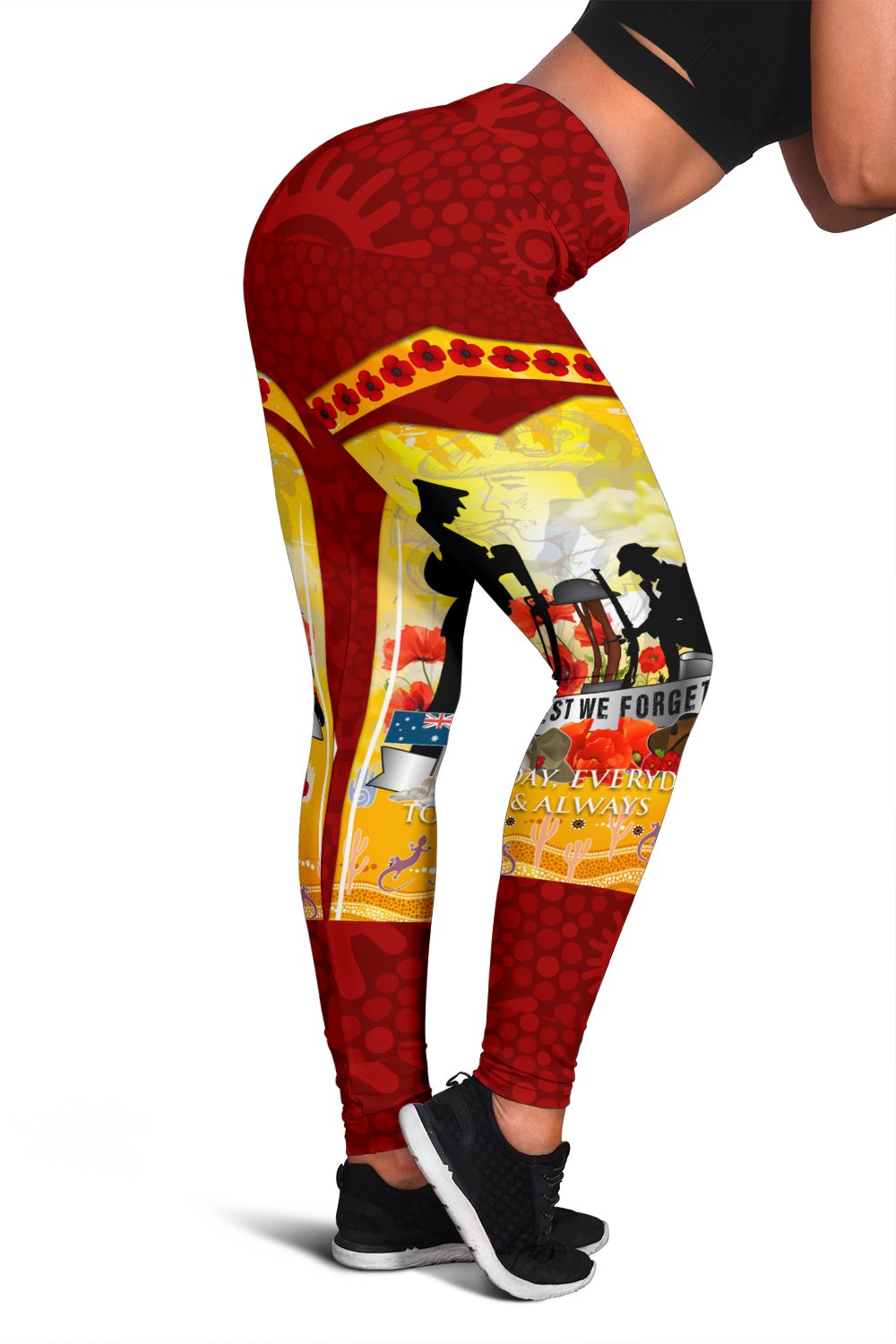 anzac-womens-leggings-lest-we-forget-aboriginal-version