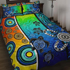 aboriginal-quilt-bed-set-indigenous-turtle-dot-painting-art