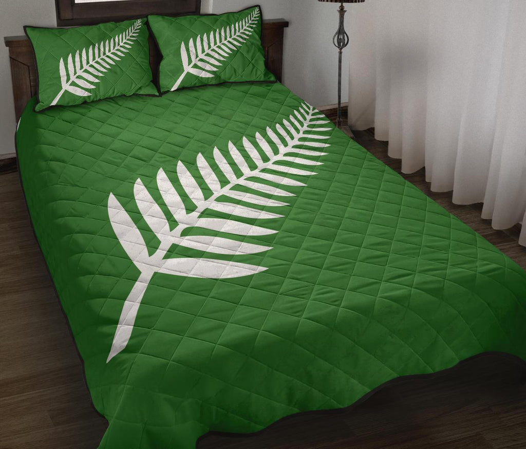 new-zealand-flag-silver-fern-green-quilt-bedding-sets