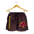 Brisbane Women Shorts Broncos Simple Indigenous - Vibe Hoodie