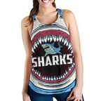 Sharks Rugby Women Racerback Tank Cronulla Sutherland - Vibe Hoodie