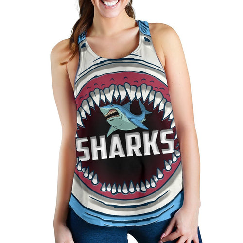 Sharks Rugby Women Racerback Tank Cronulla Sutherland - Vibe Hoodie