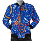 aboriginal-mens-bomber-jacket-indigenous-footprint-patterns-blue-color