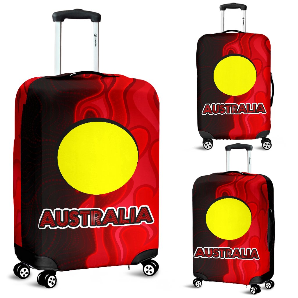 luggage-cover-aboriginal-patterns-suitcase-sun-australia-flame
