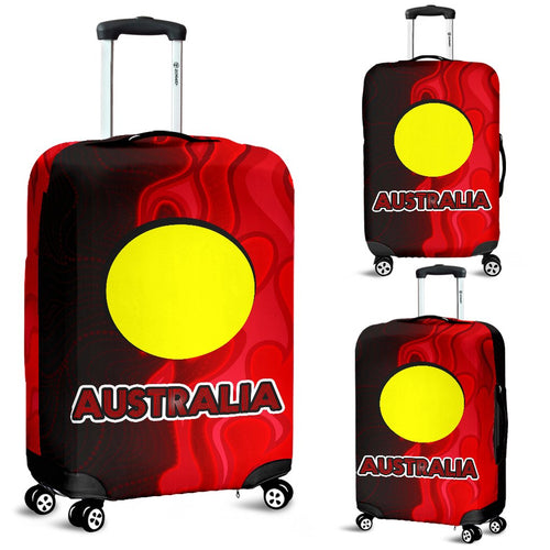 luggage-cover-aboriginal-patterns-suitcase-sun-australia-flame