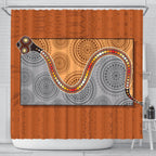 aboriginal-shower-curtain-indigenous-snake